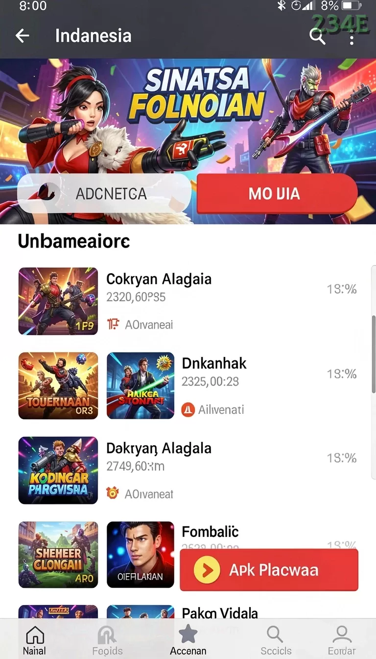 Cuplikan layar 8180 — halaman utama